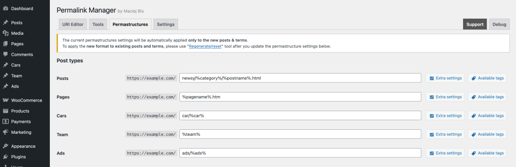 Adding category to custom post type permalinks