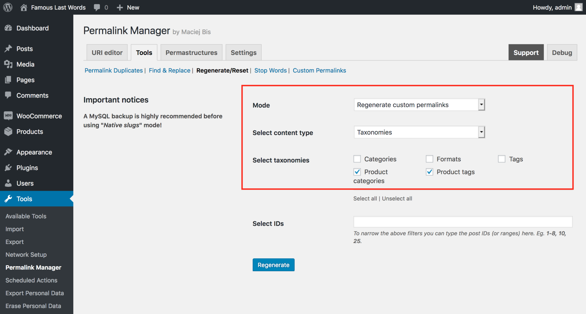 How to remove product, productcategory from URLs?