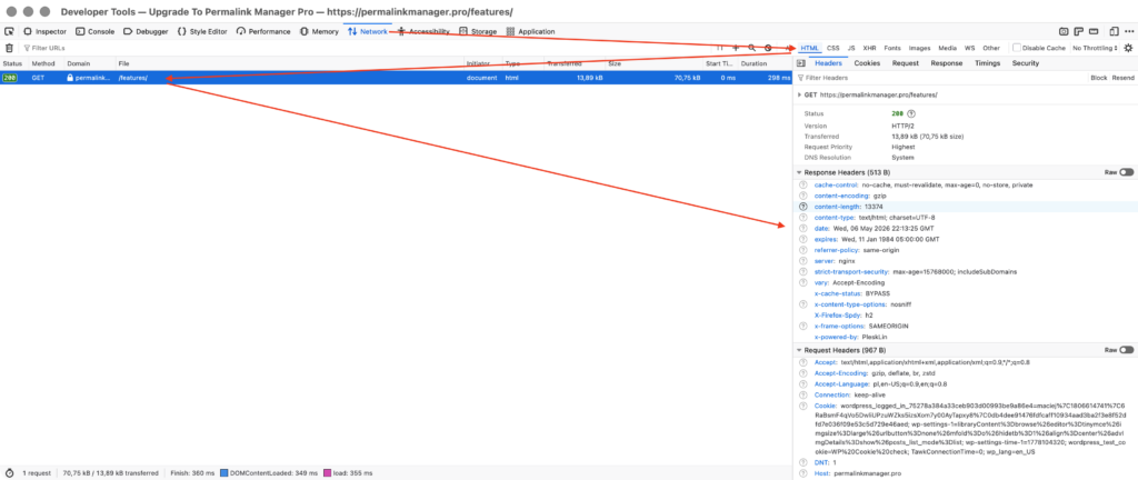 Firefox HTTP Headers